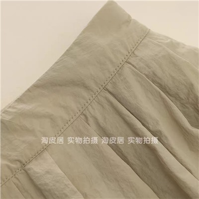 Легкая объемная однослойная женская юбка с карманами в боковых швах МАНГ*О