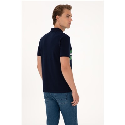 Erkek Regular Fit Lacivert Polo Yaka Tişört