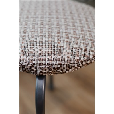 Набор сидушек на табурет 4 шт Плетенка черный