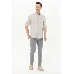 Erkek Taş Uzun Kollu Gömlek