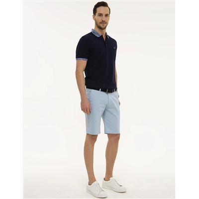 Açık Mavi Standart Fit Bermuda Şort
