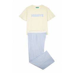 Pijama combinado amarillo