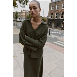 SOFT-TOUCH KNIT POLO JUMPER