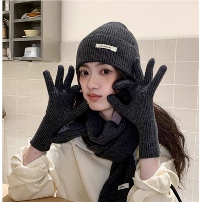 Комплект (шапка, шарф, перчатки)