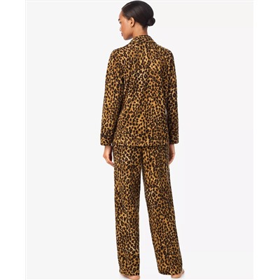 Lauren Ralph Lauren Women's Long Sleeves Notch Collar Pajama Set Женский пижамный комплект с длинными рукавами и воротником-стойкой