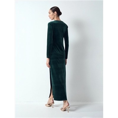 Платье макси из бархата, PL1596/jambo
