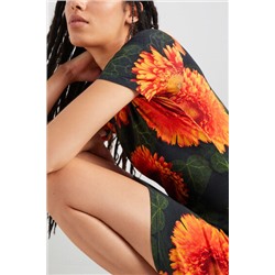 Vestido camiseta floral