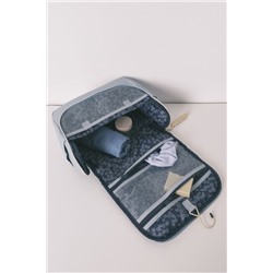 Neceser grande azul vivo flores