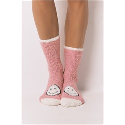 Calcetines largos Smiley rosa