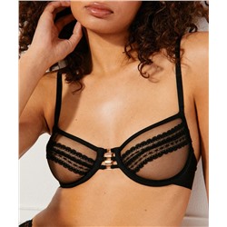 Sujetador corbeille de microfibra