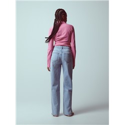 Jeans im Straight-Fit mit Saumschlitzen