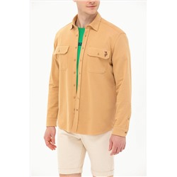 Erkek Camel Uzun Kollu Gömlek