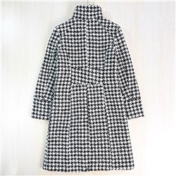 Женское пальто с узором пье-де-пуль (гусиная лапка)  Kar*l Lagerfel*d