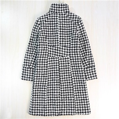 Женское пальто с узором пье-де-пуль (гусиная лапка)  Kar*l Lagerfel*d