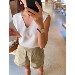 Трикотажный топ с V-образным вырезом от CAN*T. Для меня 🤎✔️