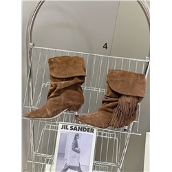 Женские замшевые полусапожки