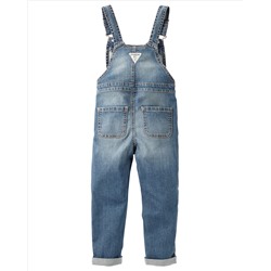 Girlfriend Denim Overalls - Ravine Blue