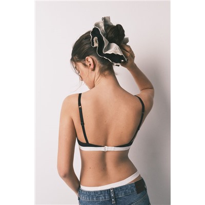 Sujetador push up algodón negro