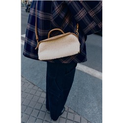 LONG FAUX SHEARLING BAG