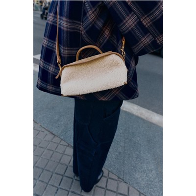 LONG FAUX SHEARLING BAG