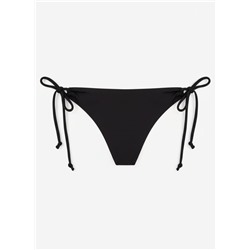 Braga bikini clásica lazo lateral negra
