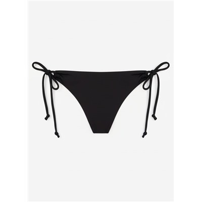 Braga bikini clásica lazo lateral negra
