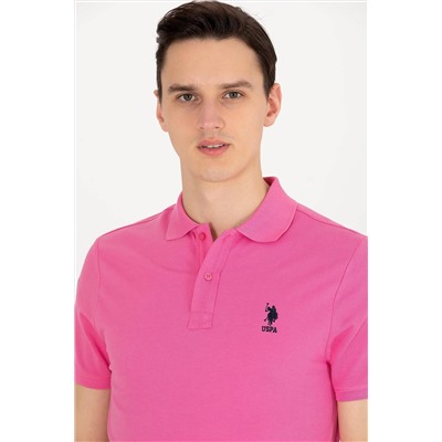 Erkek Pembe Basic Polo Yaka Tişört