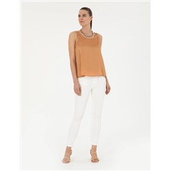 Beyaz Skinny Fit Jean Pantolon