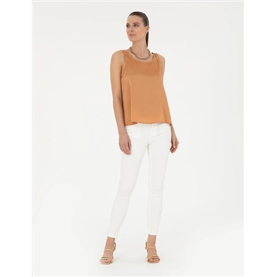 Beyaz Skinny Fit Jean Pantolon