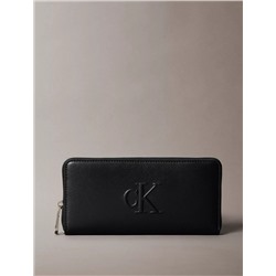 Sculpted Impression Zip Wallet