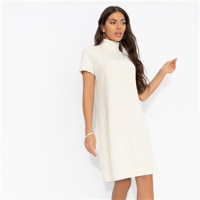 Платье из фактурного трикотажа, Словно впервые (biege)