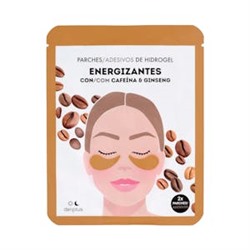 Гидрогелевые патчи для глаз Deliplus с кофеином и женьшенем для придания энергии