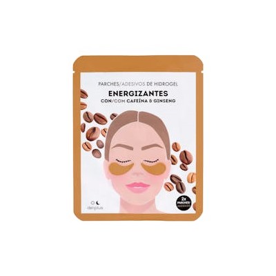 Гидрогелевые патчи для глаз Deliplus с кофеином и женьшенем для придания энергии