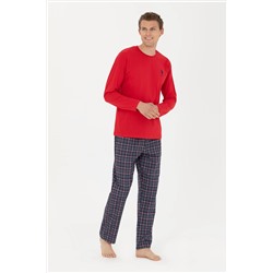 Erkek Kırmızı Pijama Takımı