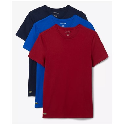 Lacoste Men's 3-Pack Gift Set Slim Fit Crewneck T-Shirts