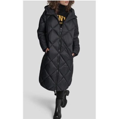 Diamond Quilted Puffer Coat DKNY