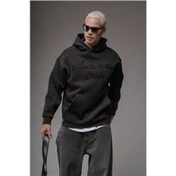 Худи с надписью черный