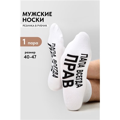 Носки мужские Папа прав