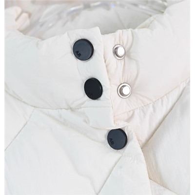 Женский стеганый жилет с ромбовидным узором и воротником-стойкой КАР*Л 😎