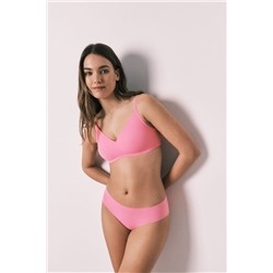 Braga culotte microfibra clean cut coral