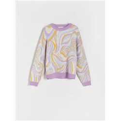 Gemusterter Pullover