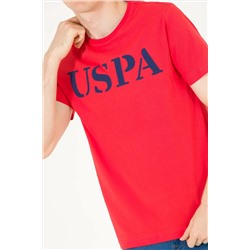 Erkek Kırmızı Basic Bisiklet Yaka Tişört