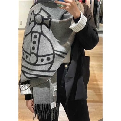 Мягкий двусторонний теплый шарф  Vivienn*e Westwoo*d