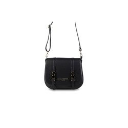 Bandolera de piel Tex Negro