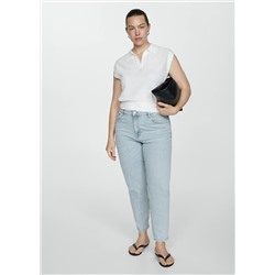 Jeans Newmom confort tiro alto