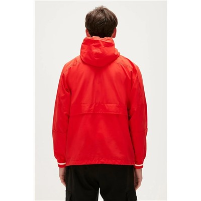 Bad Bear Hurricane Windbreaker Crimson Red Kırmızı Kanguru Cep Erkek Rüzgarlık