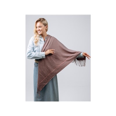 Платок Lanotti двухсторонний Сердце природы бордовый /№62