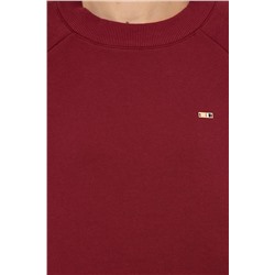 Kadın Vİşne Bisiklet Yaka Sweatshirt