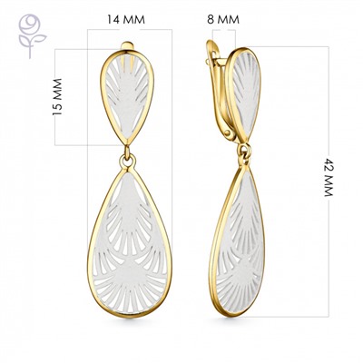 Серьги серебро 52934YW