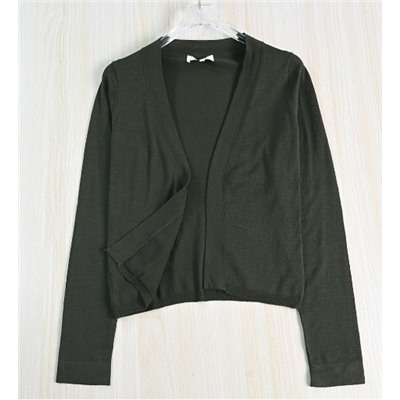 Повседневный тонкий трикотажный кардиган без пуговиц  КО*С